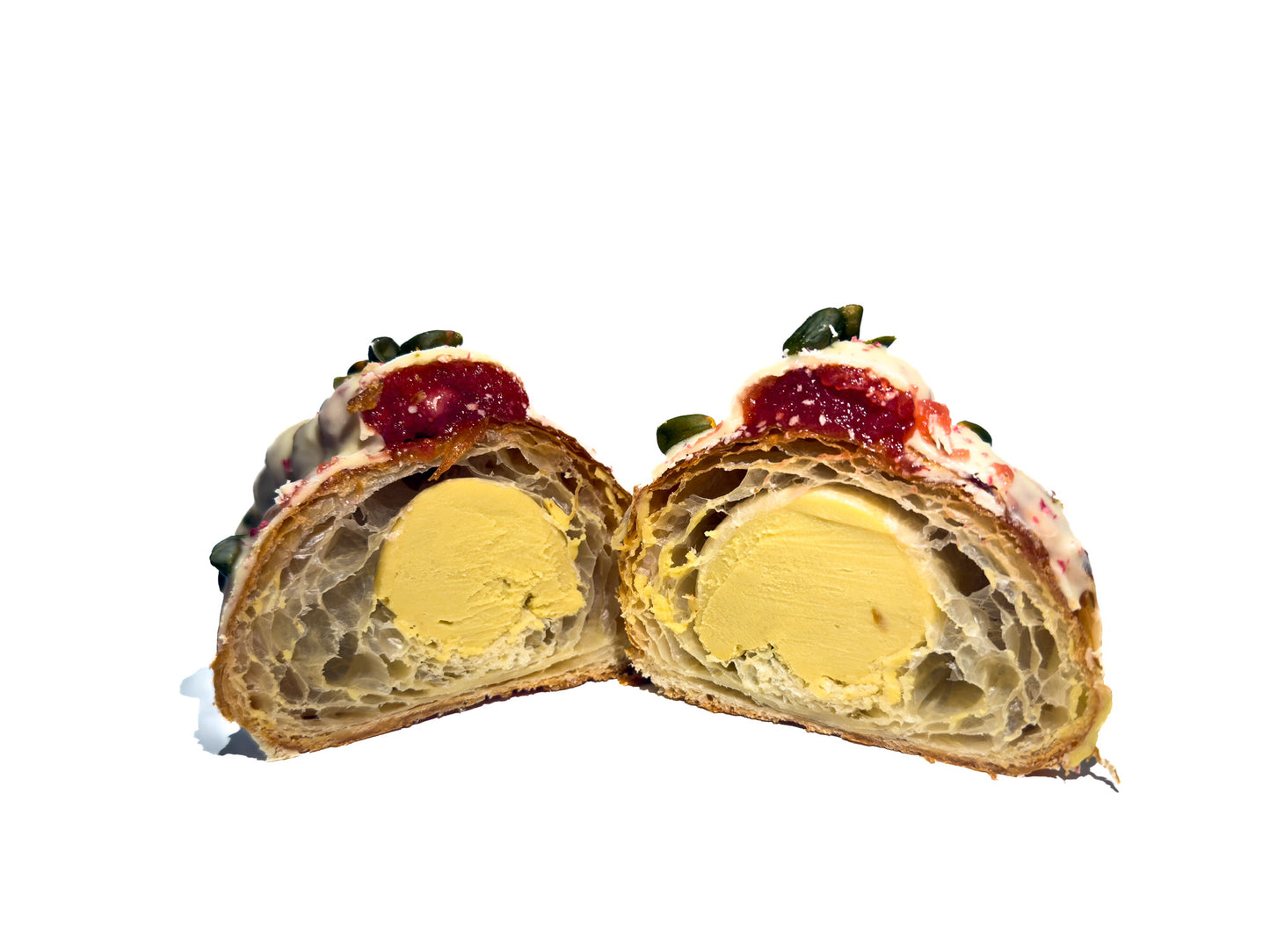 Croissant de Pistacho y Fresa